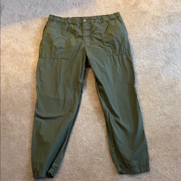 Lou & Grey Pants - Lou & Grey chinos size L - army green